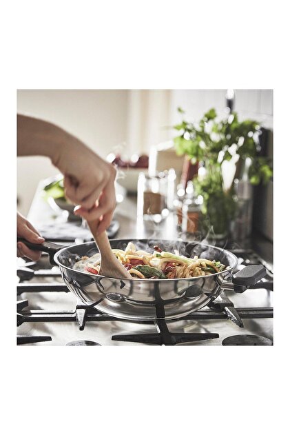 IKEA Mıddagsmat Wok Tava Yapışmaz Kaplama-paslanmaz Çelik 28 Cm