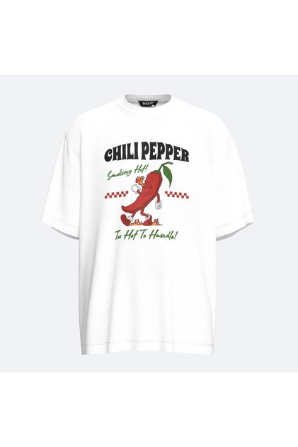 Oversize Shout Chili Pepper Unisex T-Shirt