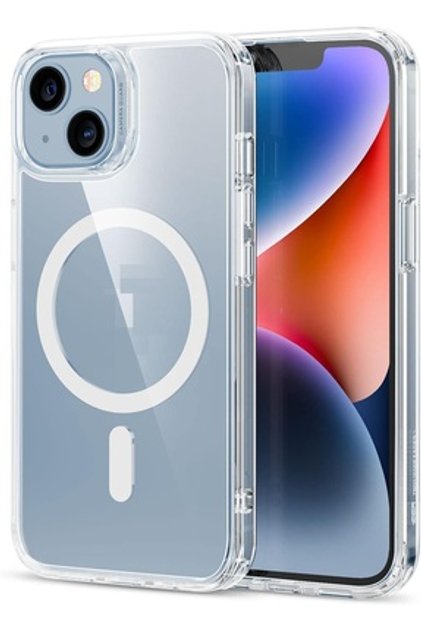 [Magsafe] iPhone 13 Uyumlu Magsafe Wireless Kılıf Darbe Emici Şeffaf Silikon Kılıf