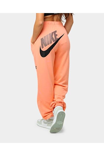 Nike Sportswear Loose Fleece Dance Oversize Turuncu Kadın Eşofman