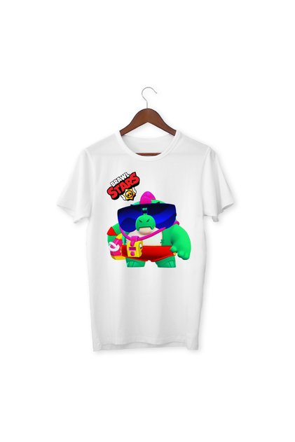 Brawl Stars Buzz T-Shirt Buzz Printed Kids Adult White Brawl Stars T-Shirt Unisex