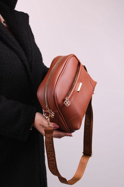 Large Size Wide Strap Crossbody Women's Shoulder Bag with 2 Compartments - Fashionable and Functional Design 27 * 20 cm