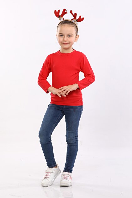 Girl's Natural Organic Cotton Slim Fit Body-Hugging Flexible Stretch Fabric Basic Daily Body Blouse