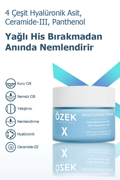 ÖZEK LABORATORY Hyalüronik Asit İçeren Nemlendirici Yüz Bakım