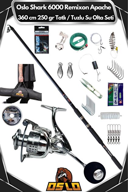 Oslo Shark 6000 Remixon Apache 360cm 250gr Tatlı/Tuzlu Su Olta