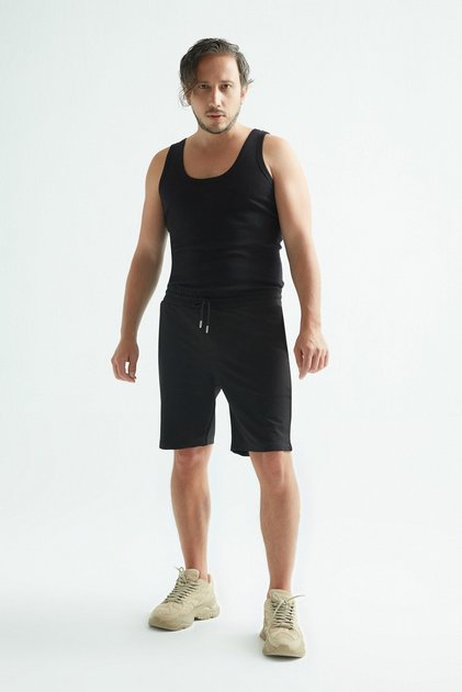 Weweus Black Men's Shorts 1040