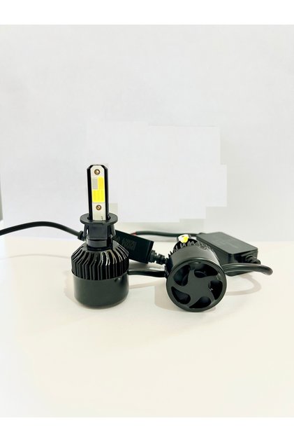 H7 3 Renk Şimşek Etkili Led Xenon Mavi Sarı Beyaz Sarı Çakarlı H7 3 Renk Led Xenon