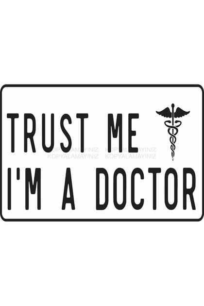 Doctor Door Sign Board Decoration Painting Retro Wooden Poster