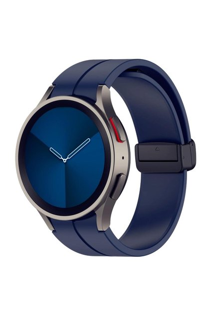 Samsung Galaxy Watch 4 5 6 7 FE 40 44 Classic 42 43 46 47 mm Kordon Magnetli Ayarlanır Silikon Kordo