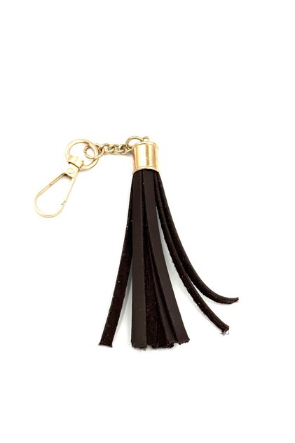 Brown Chain Tassel Bag Accessory