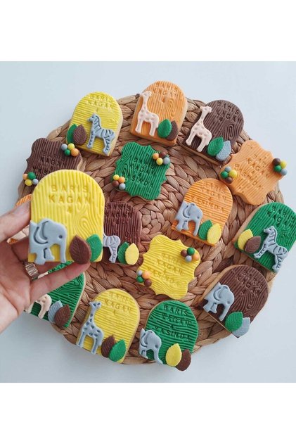 Safari Themed Boutique Cookies - 20 Pieces