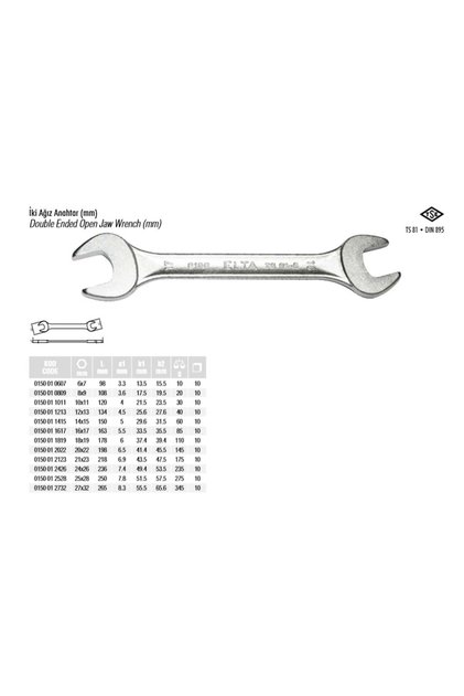 18X19 Two Mouth Wrench 0150 01 1819