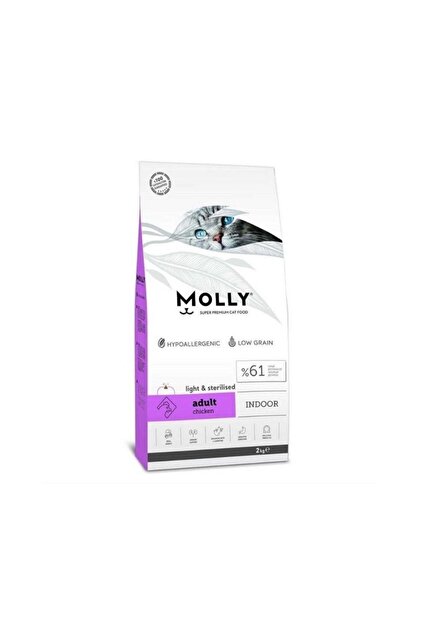 Molly Kısırlaştırılmış Kedi Maması Sterilised Tavuklu 2 Kg