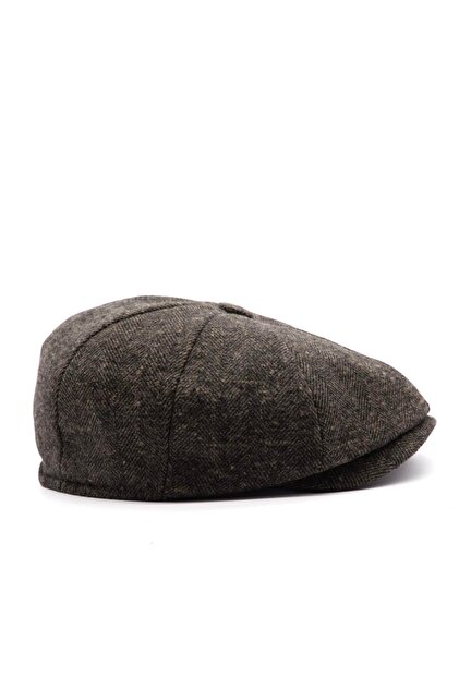 Men's British Style Wool Hat Coffee Cap
