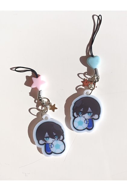 Blue Lock Bag Ornament / Phone Strap (1 Pc)