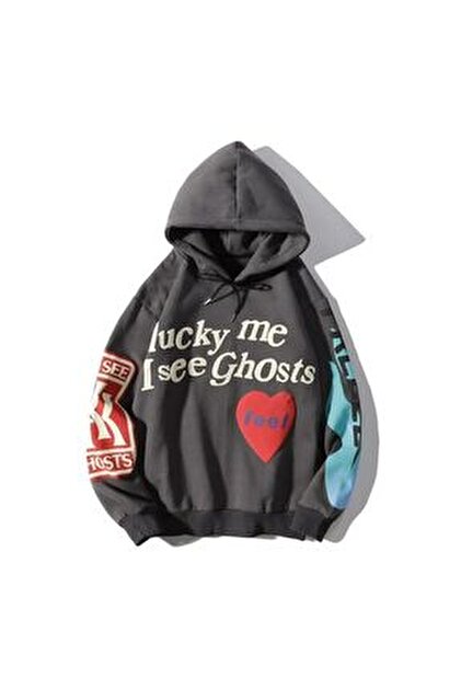 NAGRI Lucky me I See Ghosts Sweats à Capuche Hoodies