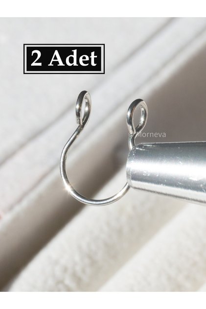 Deliksiz Çelik Sıkıştırmalı Fake Burun Septum Piercingi (2 Adet)
