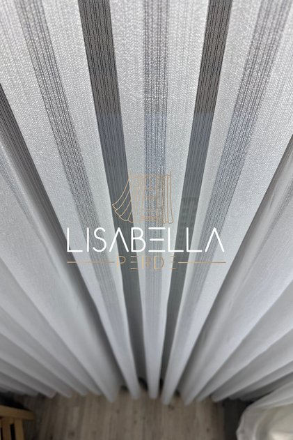 Crystaline Flawless Draped Tulle Curtain (Flat Seam without Pleats)