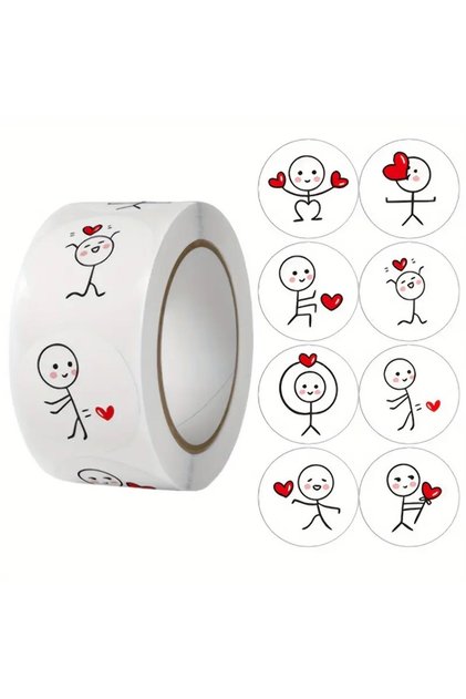 Life Kibrit Adam Kalpli Sticker 2.5cm 50 Adet