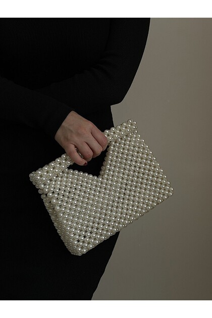 Envelope Model Pearl Baguette Bag Hand Bag Evening Dress Bag Evening Bag Bridal Bag