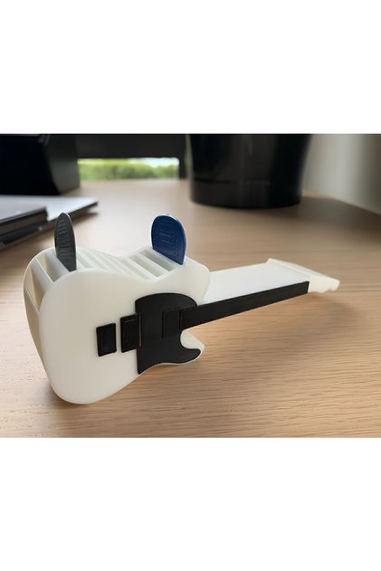 Telecaster Tasarım Dekoratif Penalık Pena Tutucu