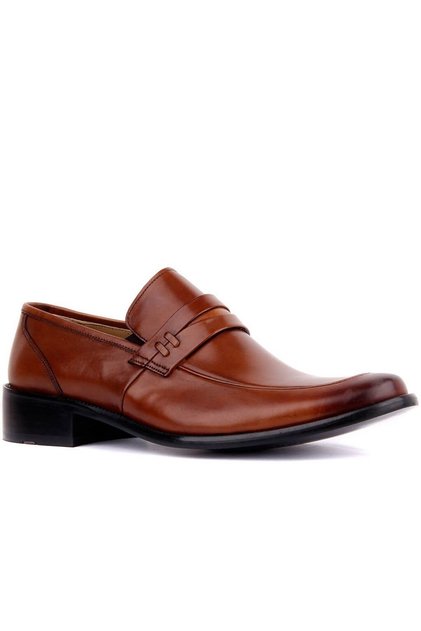 Laceless Tan Leather Men's Classic Shoes 1390 875 860