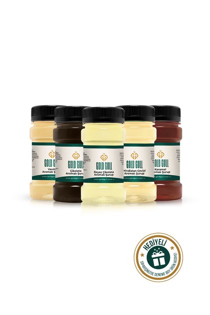 Beyaz Çikolata,Çikolata,Hindistan Cevizi, Vanilya&karamel Aromalı Kahve&meyve Şurupları 5 X 80 Ml.