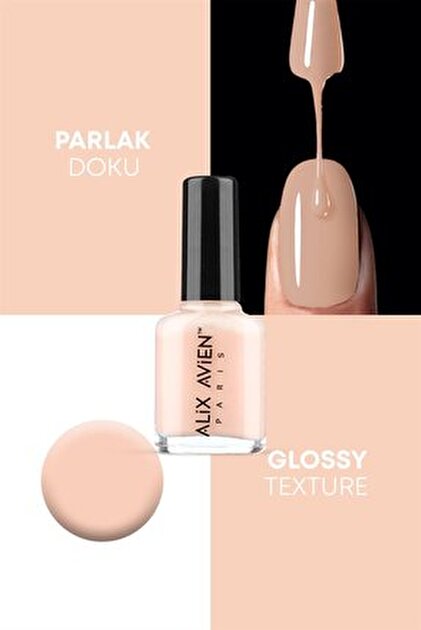 Alix Avien Pembe Nude Oje 46 - Yüksek Pigmentli Uzun Süreli