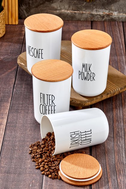 4-Pack Wooden Lid Label Rescue 900ml
