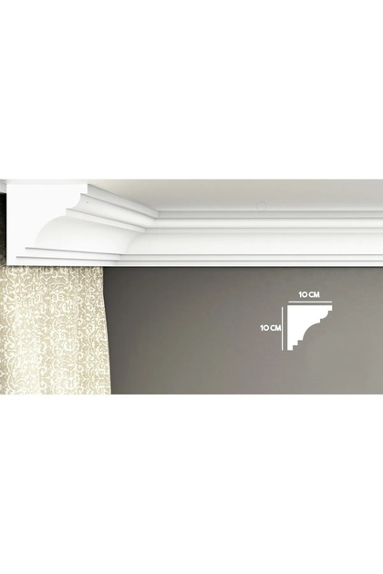 Hazır Korniş Önü Strafor Kartonpiyer KLK-1 10*10cm 1 ADET (2 Metre)