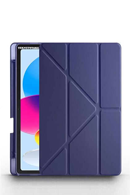 iPadケースiPad 11th Gen (A16, 2025) TEKNETSTORE İpad 11 A16 2025 10. Nesil 10.9 Kılıf Katlanır Kalem