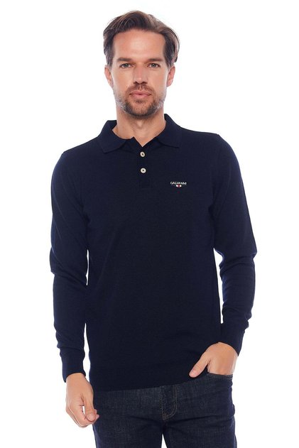 Erkek Koyu Lacivert Kazak - Cıjava Dress Blues