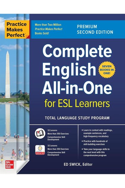Complete English All-in-One for ESL Learners - Practice Makes Perfect