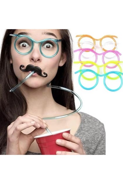 Pipette Glasses Funny Fun Children Adult Creativity Toys Pvc Soft Colorful