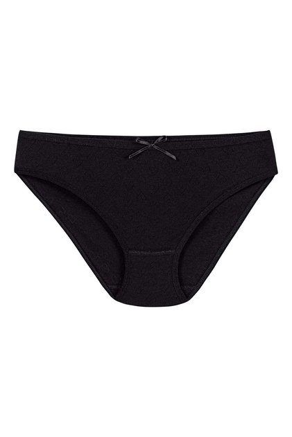6 Pieces 100% Cotton Heart Patterned Women's Bikini Panties