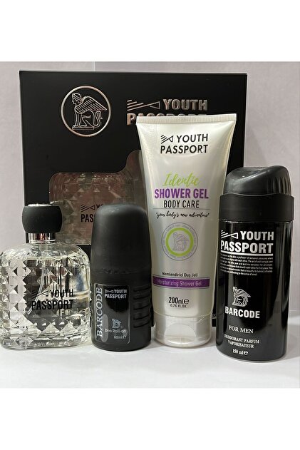 Youth Passport Barcode Edp 100 ml + Deodorant +Roll-on +Duş Jeli
