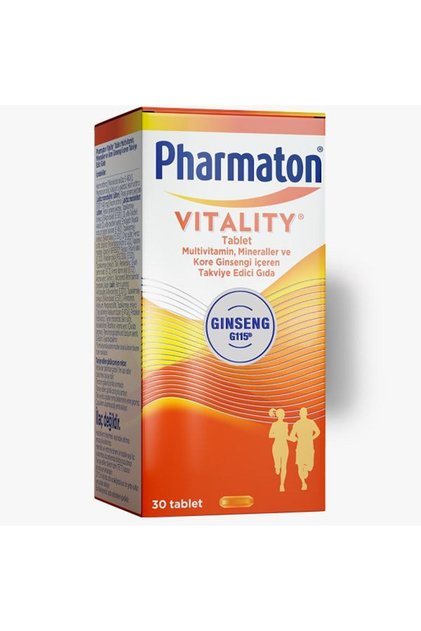 Vitality 30 Tablet - Ginseng G115, Multivitamin Ve Mineraller 8683060010190