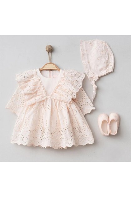 Marven Babies Pugi Baby Begonia Natural Mevlütlü Set 0/3-3/6 Months Cream Baby Outfit