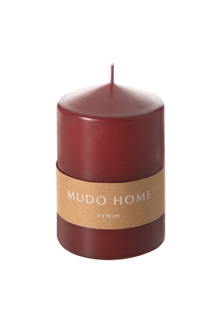 SÜTUN MUM BORDO 7X10CM