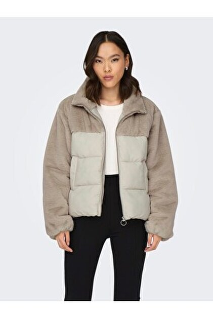 ONLY Kadın ONLWANJA FUR PUFFER MIX JACKET NOOS OTW O15292945