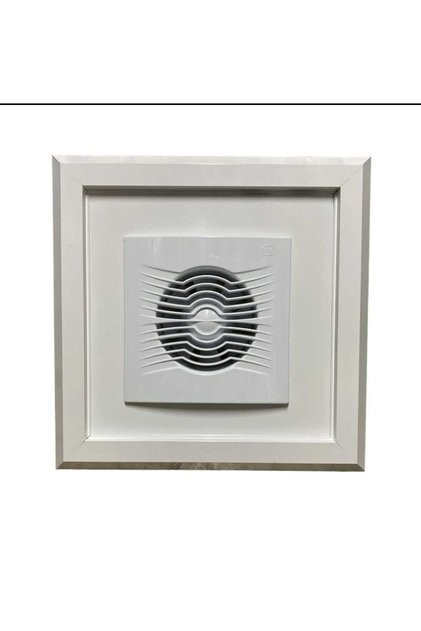 Bathroom Ventilator with Fan + Aluminum Frame, 30*30 cm Dimensions
