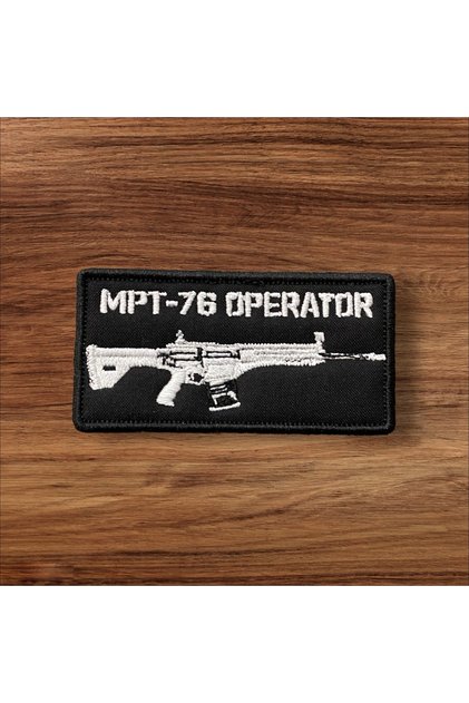 Siyah Renk Mpt-76 Operator Patch Arma 8 X 4 Cm
