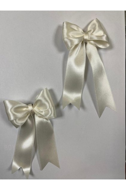 Bowknot Buckle - Bowknot Clip Buckle - Bowknot Latch Buckle - (2 Pieces) - (Cream)