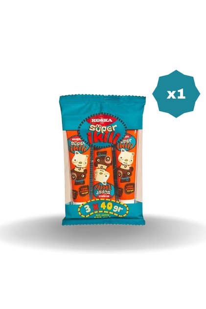TAHİN PEKMEZ TÜP SÜPER İKİLİ 3X40 GR - (1 ADET)