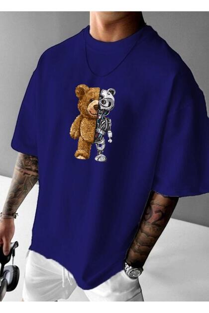 Robotic Printed Oversize T-Shirt