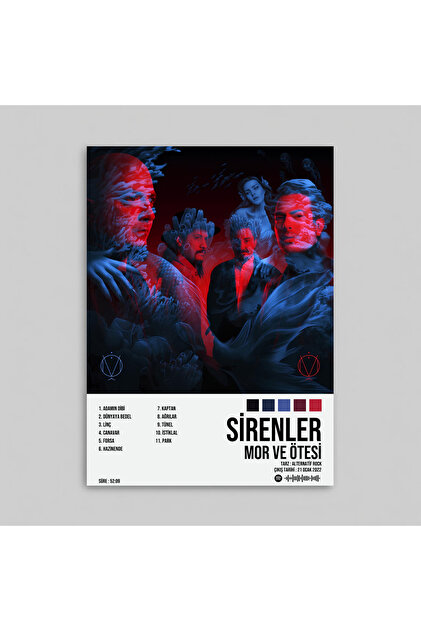 Orendart Mor Ve Ötesi - Sirenler Albüm Spotify Çerçevesiz Tasarım