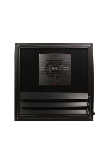 Matte Black Aluminum Surface Bonding Grille with 55X55 Aspirator (Ventilation - Fan)