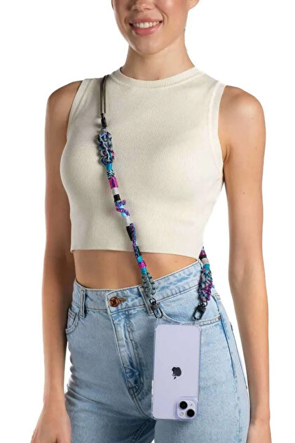 Happy-Nes Glam Ayarlanabilir Askılı Yeni Trend Telefon Kılıfı