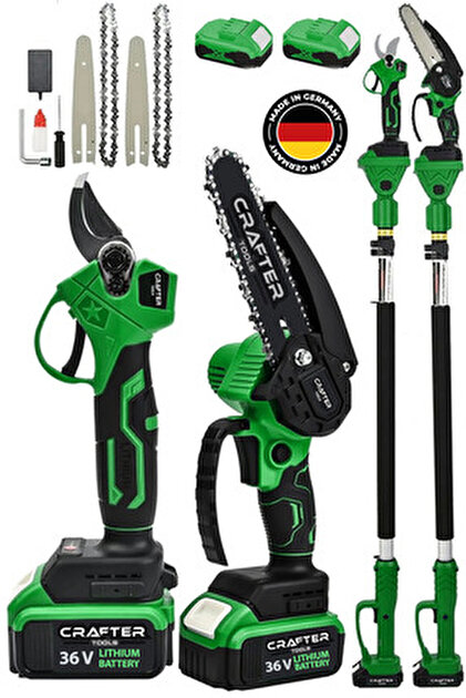 Lieber German 4 İN 1 Set Teleskopik 2Mt Uzatma + Yağlı Dal Budama