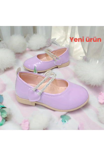 Girl's Lila Color Stone Orthopedic Sole Stylish Ballet